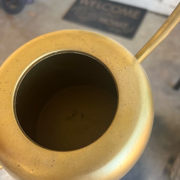 MCM mid century inspired copper tin watering can - Picture 10 of 11